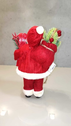 Papai Noel 30cm com eski de neve e ursinho - 47675001 - loja online