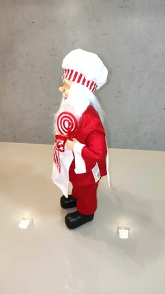 Papai Noel 43cm confeiteiro/cozinheiro - 78665001 - Loja Receba com Carinho