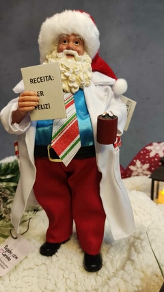 Resina Papai Noel Médico colecionável 27,5cm (47856001) - Loja Receba com Carinho