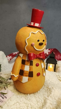 Resina de Natal Gingerbread menino 26cm (49374001) - comprar online