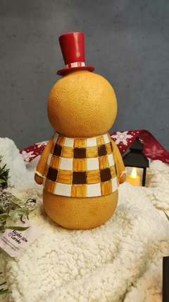 Resina de Natal Gingerbread menino 26cm (49374001) - Loja Receba com Carinho