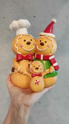 Resina de Natal Gingerbread família 21,5cm (49364001) - comprar online