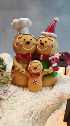 Resina de Natal Gingerbread família 21,5cm (49364001) - loja online