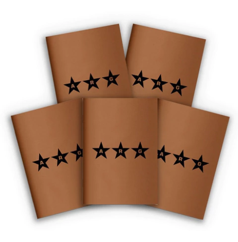 Eco Libreta Tres Estrellas Argentina - A5 Lisa Pack X5