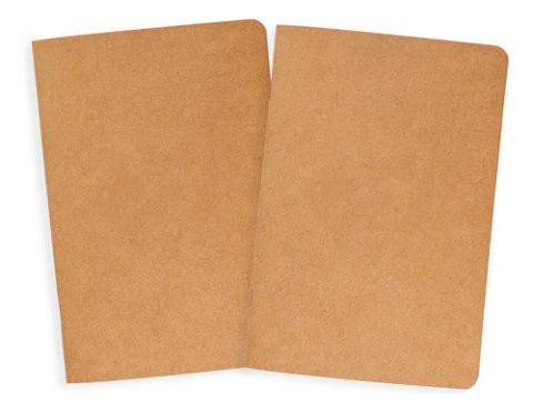 Libreta Eco Kraft A5 (15x21) 30 Hojas Rayadas Pack X2