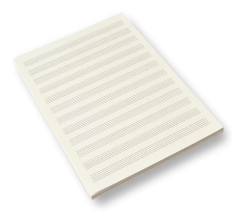 Resma Hoja Ecológica Pentagramada Para Anillar A4 X 50 Hojas