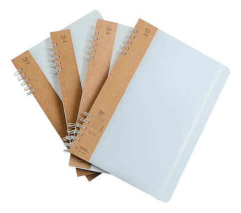 Cuaderno Universitario Blanco A4 Ecologico 120 Hojas Pack X4