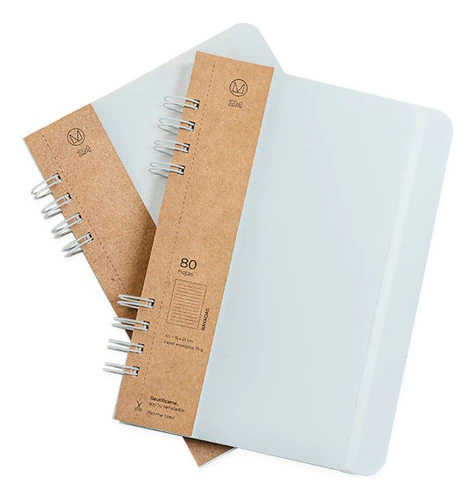 Cuaderno Blanco A5 Ecologico 80 Hojas - Pack X2 Unidades