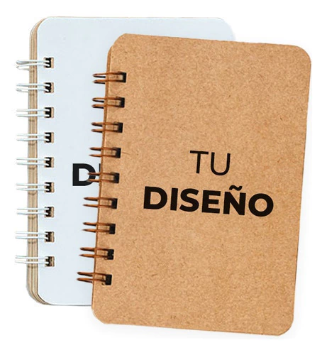 Cuaderno Personalizado Ecológico A6 10x15cm Tapa Blanda