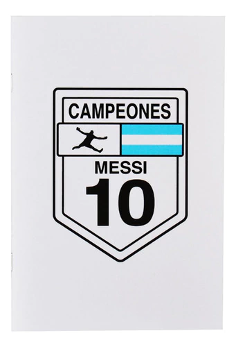 Libreta Argentina Mundial Ruta 40 Messi - Ecologica A5