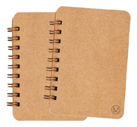 Cuaderno Pocket A6 Eco 80 Hojas Lisas Pack X2 Tapa Flexible