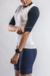 JERSEY ANDES WHITE NAVY BLUE SLIM FIT MUJER - comprar online