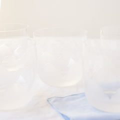 Conjunto de copos cristal na internet