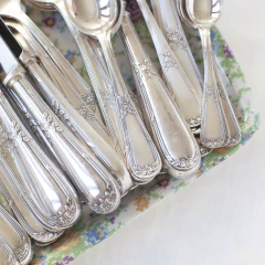 Faqueiro prata | completo 4 lugares | 44 peças - comprar online