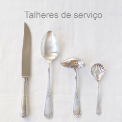 Faqueiro prata | completo 4 lugares | 44 peças - loja online