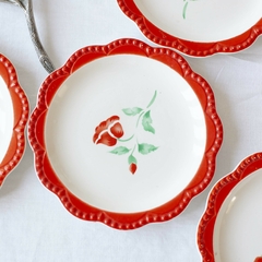 Conjunto pratos flores - comprar online