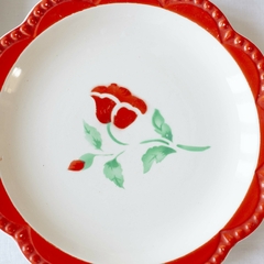 Conjunto pratos flores na internet