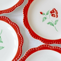 Imagem do Conjunto pratos flores