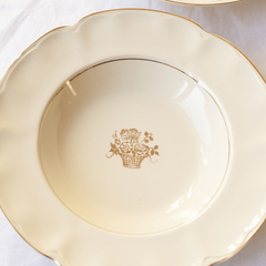 Conjunto pratos ingleses cestinha - comprar online