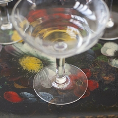 Trio taças champanhe cristal
