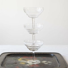 Trio taças champanhe cristal - comprar online