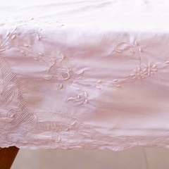 Toalha linho rosa 202 x 138 cm - Gabinete Curadoria