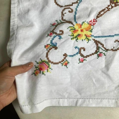 Toalha de chá flores 132 x 141 cm - loja online