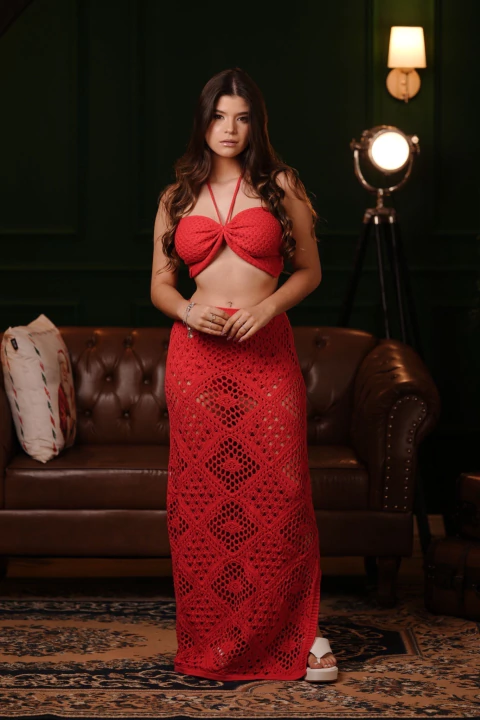 Saída de Praia Vazada Com Calcinha Hot Pant - comprar online