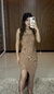 Vestido Tomara que Caia fenda frontal