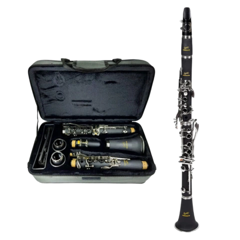 Clarinete Sib 17 Chaves Dominante. Emariano Instrumentos Musicais. Loja de instrumentos musicais em Barueri