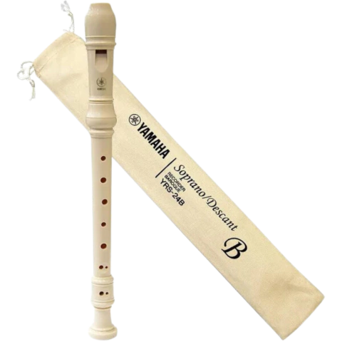 Flauta Doce Soprano Bar. YRS-24B - Yamaha. COmpre na Emariano Instrumentos Musicais