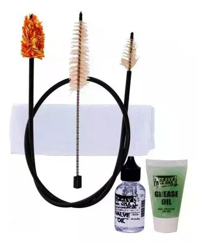 Kit Limpeza p/ Trombone de Pistos , Bombardino, Bombardão e Tuba