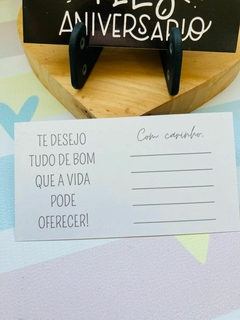 Cartões Feliz Aniversário "Preto" - loja online