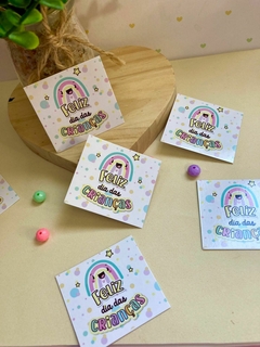 50 Mini Cartões dia das Crianças - Tag sem furo - Pronta entrega - comprar online