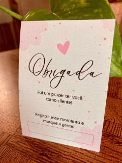 50 Mini Folhetos Obrigada pela Compra - Pronta entrega - comprar online