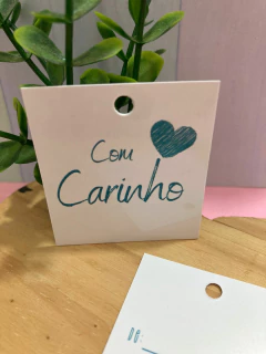 50 unid Tag Carinho - Azul - Pronta entrega na internet