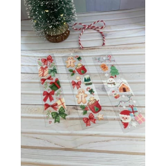 Imagem do 3 unid Adesivos DTF UV Natal - Para Marcador de Página Acrílico - Pronta entrega