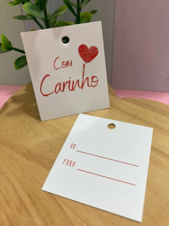 50 unid Tag Carinho - Vermelho - Pronta entrega - comprar online