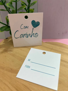 50 unid Tag Carinho - Azul - Pronta entrega - comprar online