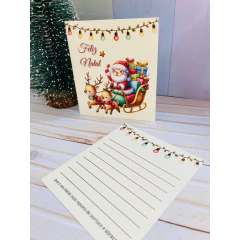 Imagem do Cartões de Natal - Noel - 9x10cm - Pronta entrega - 25/50/100 unidades