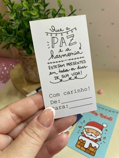 25 Cartões Tags Papai Noel - Pronta entrega - comprar online