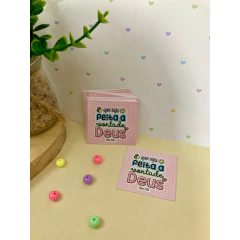 Kit com 100 mini cartões versículos bíblicos - 5x4,5cm - Sortidos (KIT 1) Pronta entrega - loja online
