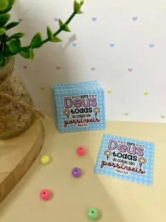 50 Mini Cartões Versículos Bíblicos - Pronta entrega - loja online