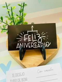 Cartões Feliz Aniversário "Preto" na internet