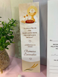 25 unid Cartões Lembrança Primeira Eucaristia - Pronta entrega - Tag pra mim