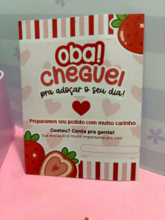 50 Mini Folhetos Morango do Amor - Pronta Entrega na internet