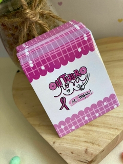 50 Mini Cartões Outubro Rosa - Pronta entrega