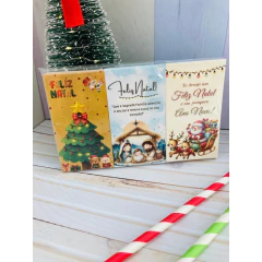 kit com 75 Cartões Tag de Natal 9x5cm - Pronta entrega - loja online