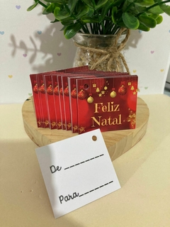 50 Mini tag de Natal para sacola, embalagem e presente - Pronta entrega