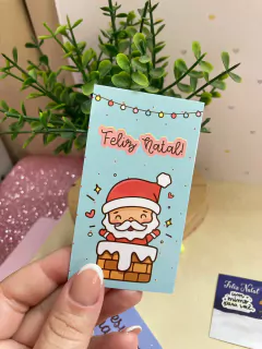 25 Cartões Tags Papai Noel - Pronta entrega